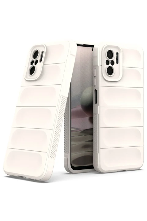 uryport Xiaomi Redmi Note 10 Kılıf Optimum Silikon - Krem
