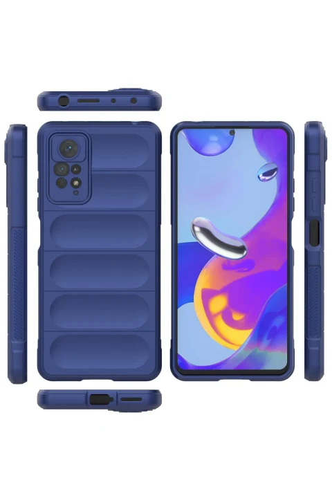 uryport Xiaomi Redmi Note 11 Pro Kılıf Optimum Silikon - Lacivert