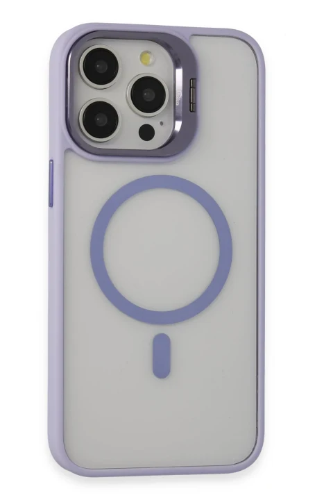 Joko Apple iPhone 14 Pro Kılıf Roblox Lens Magsafe Standlı Kapak - Lila