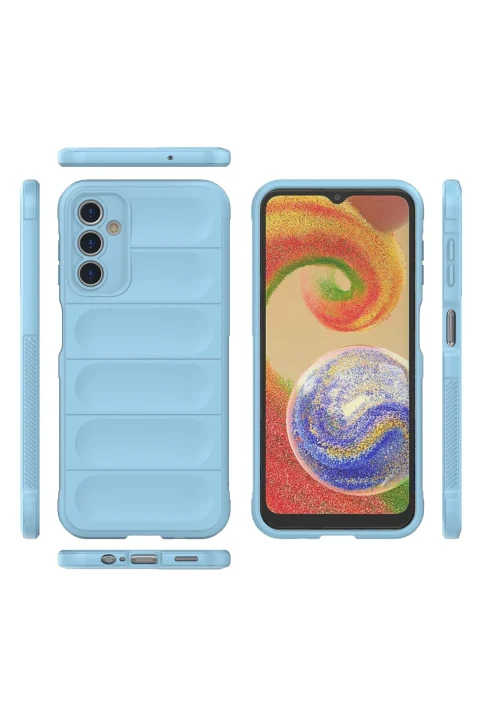 uryport Samsung Galaxy A14 4G Kılıf Optimum Silikon - Sky Blue
