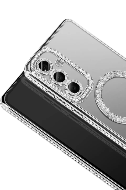 uryport Samsung Galaxy S26 Joke Simli Magneticsafe Kılıf - Gümüş