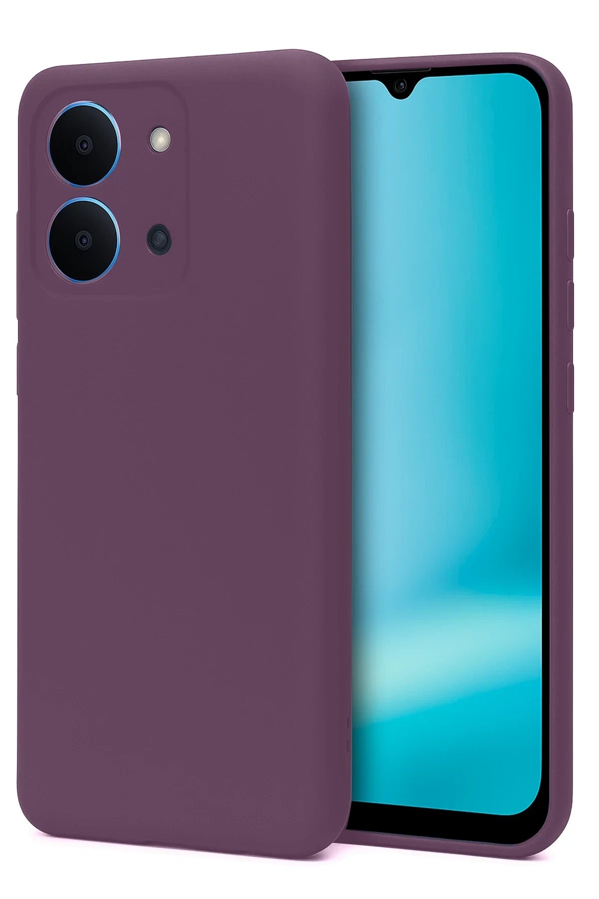 uryport Xiaomi Redmi 15C 4G First Silikon - Mürdüm