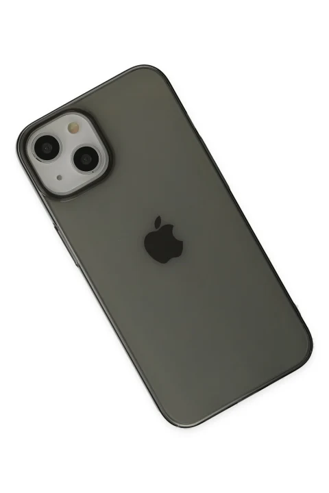 uryport Apple iPhone 14 Kılıf Pc Sert Şeffaf Kapak - Siyah