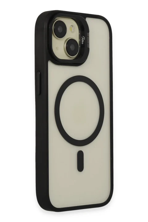Joko Apple iPhone 14 Kılıf Roblox Lens Magsafe Standlı Kapak - Siyah