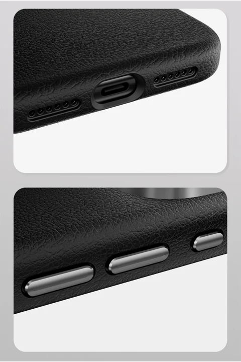 Joko Apple iPhone 17 Pro Max/18 Pro Max Wonder Deri Magsafe Kapak - Lacivert