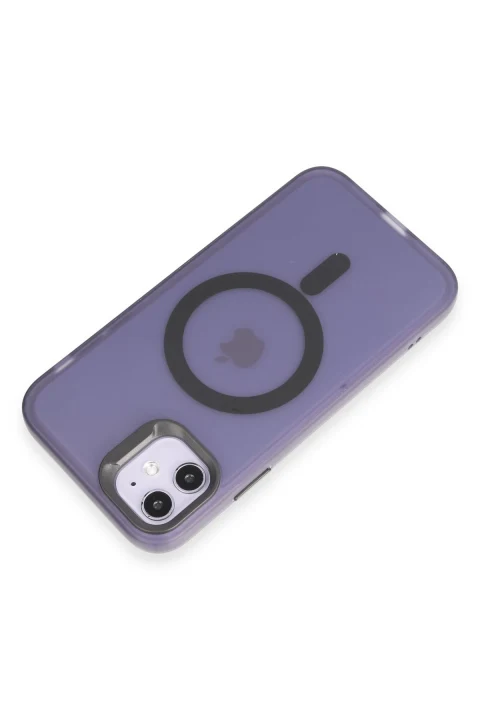 Joko Apple iPhone 11 Kılıf Mateks Magsafe Kapak - Derin Mor