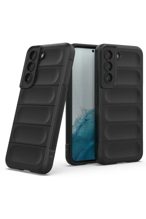 uryport Samsung Galaxy S22 Kılıf Optimum Silikon - Siyah