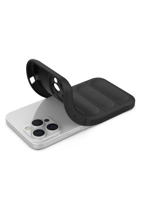 uryport Apple iPhone 13 Pro Max Kılıf Optimum Silikon - Siyah