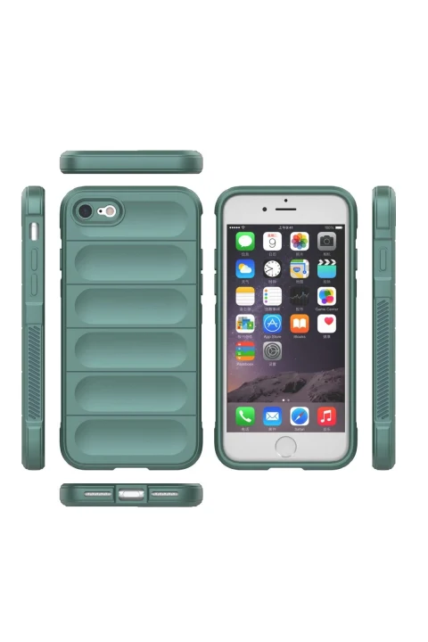 uryport Apple iPhone 7 Kılıf Optimum Silikon - Koyu Yeşil