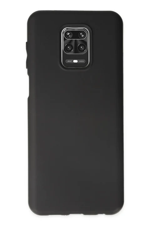 uryport Xiaomi Redmi Note 9 Pro Kılıf First Silikon - Siyah