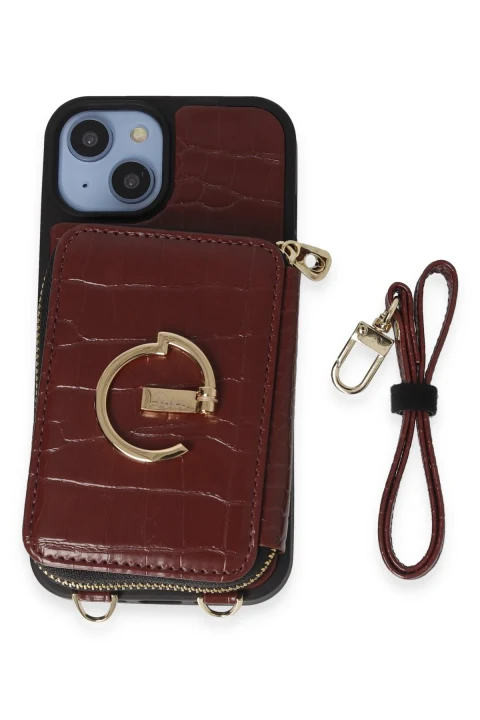 Joko Apple iPhone 14 Kılıf Ermes Kapak - Bordo