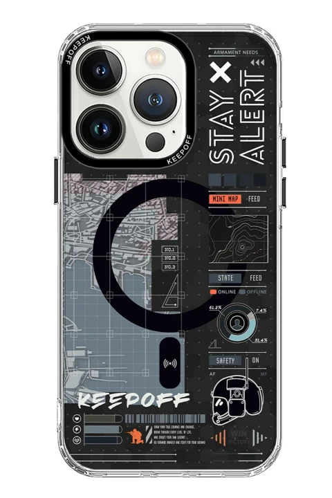 Keep Off Apple iPhone 15 Pro Max Battlefield Magsafe Kapak - Strategy