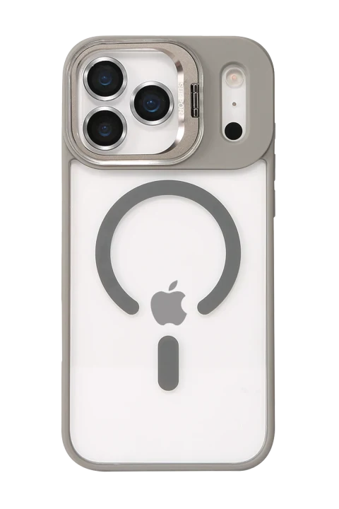 Joko Apple iPhone 17 Pro Max Remim Lensli Magsafe Standlı Kapak - Titan Gri
