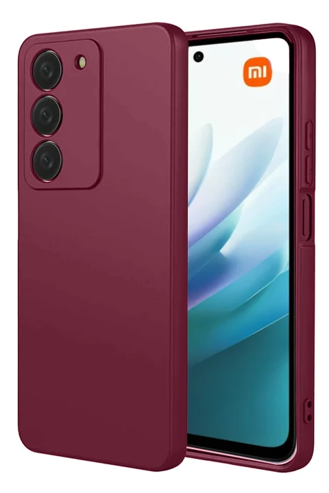 uryport Xiaomi Redmi 15 4G First Silikon - Bordo