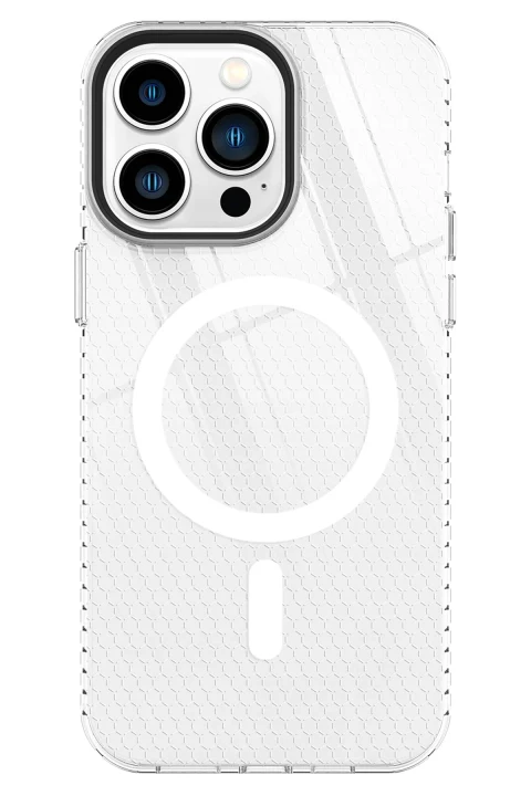 uryport Apple iPhone 14 Pro Max Kılıf Beta Magneticsafe Silikon - Şeffaf