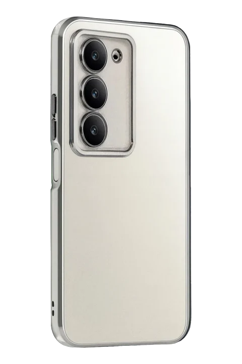 uryport Xiaomi Redmi 15 4G Razer Lensli Silikon - Gümüş