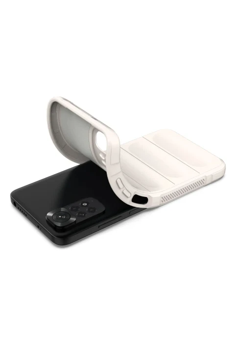 uryport Xiaomi Redmi Note 11 Kılıf Optimum Silikon - Krem