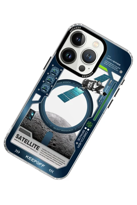 Keep Off Apple iPhone 15 Pro Max Aerospace Magsafe Kapak - Satellite