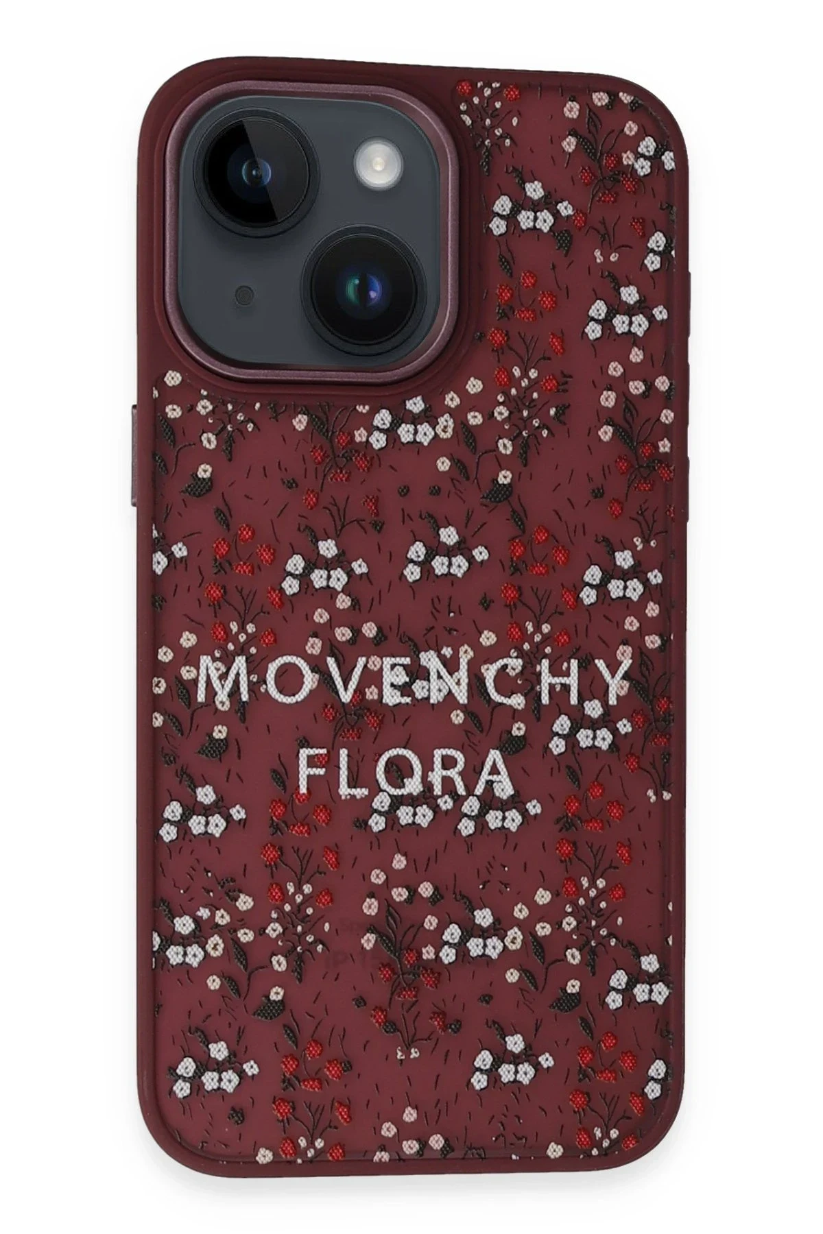Movenchy Apple iPhone 14 Terra Desenli Kapak - Pembe - 1