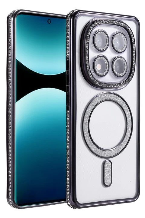 uryport Xiaomi Redmi Note 15 Pro 4G Joke Simli Magneticsafe Kılıf - Siyah
