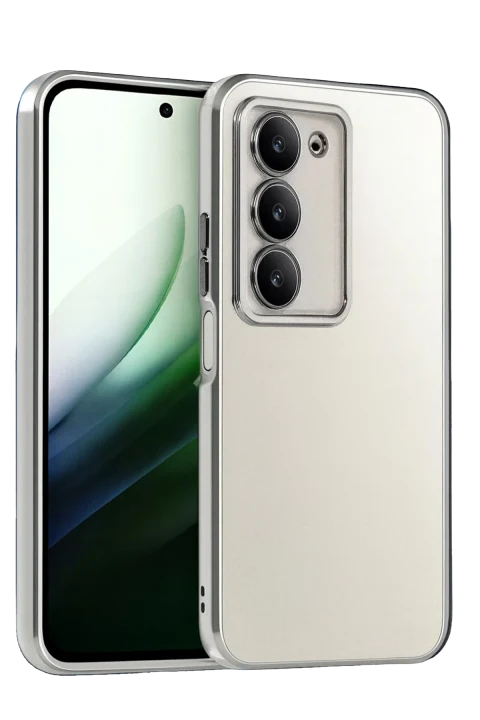 uryport Xiaomi Redmi 15 4G Razer Lensli Silikon - Gümüş