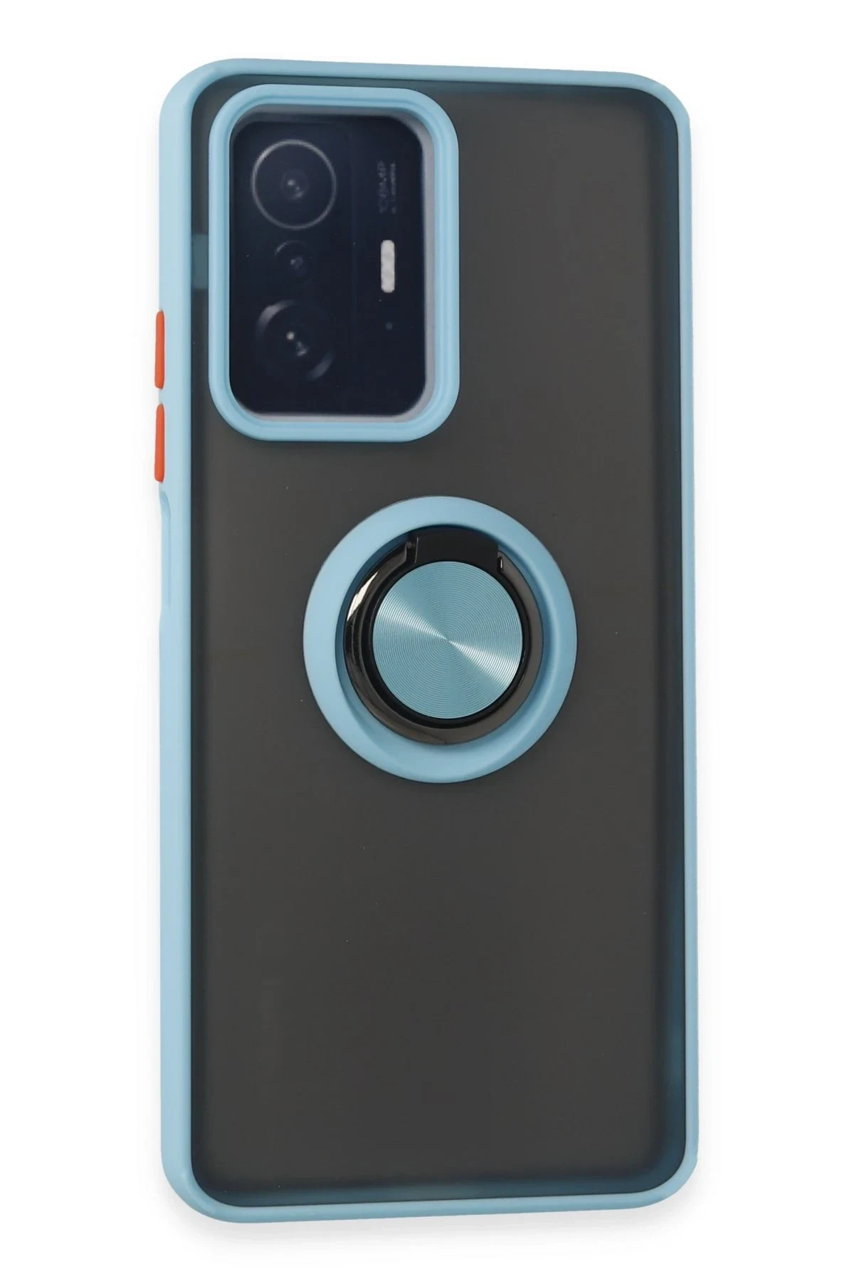 uryport Xiaomi Mi 11T Pro Kılıf Montreal Yüzüklü Silikon Kapak - Buz Mavi