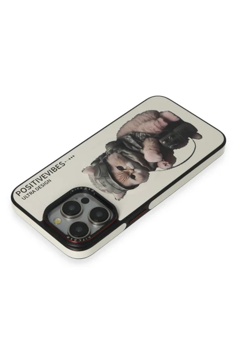 Joko Apple iPhone 15 Pro Max Fun Magsafe Kapak - Beyaz