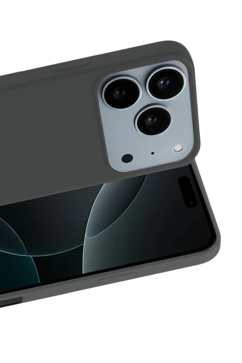 uryport Apple iPhone 18 Pro Max First Silikon - Gri