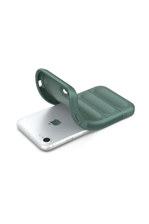 uryport Apple iPhone 7 Kılıf Optimum Silikon - Koyu Yeşil