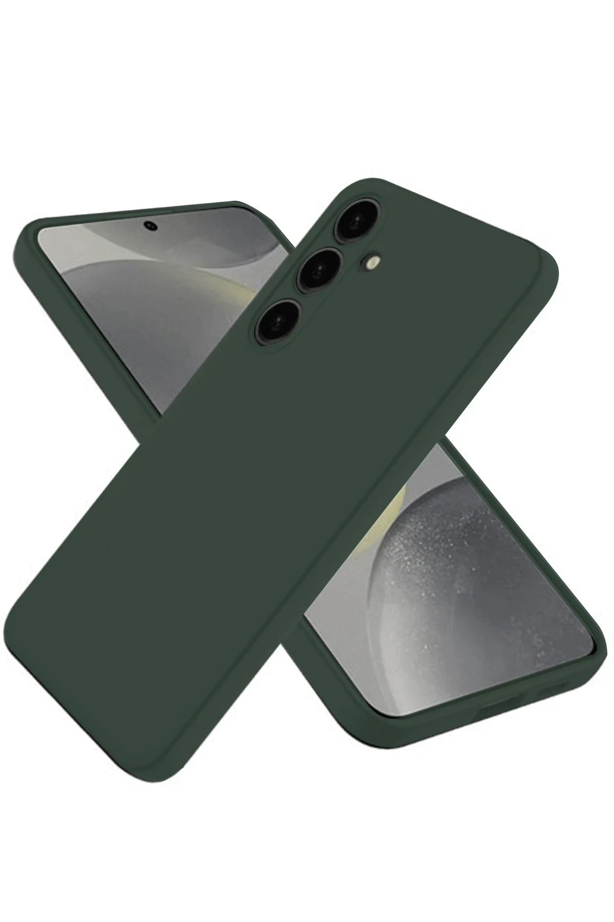 uryport Samsung Galaxy A26 Kılıf Nano içi Kadife Silikon - Koyu Yeşil