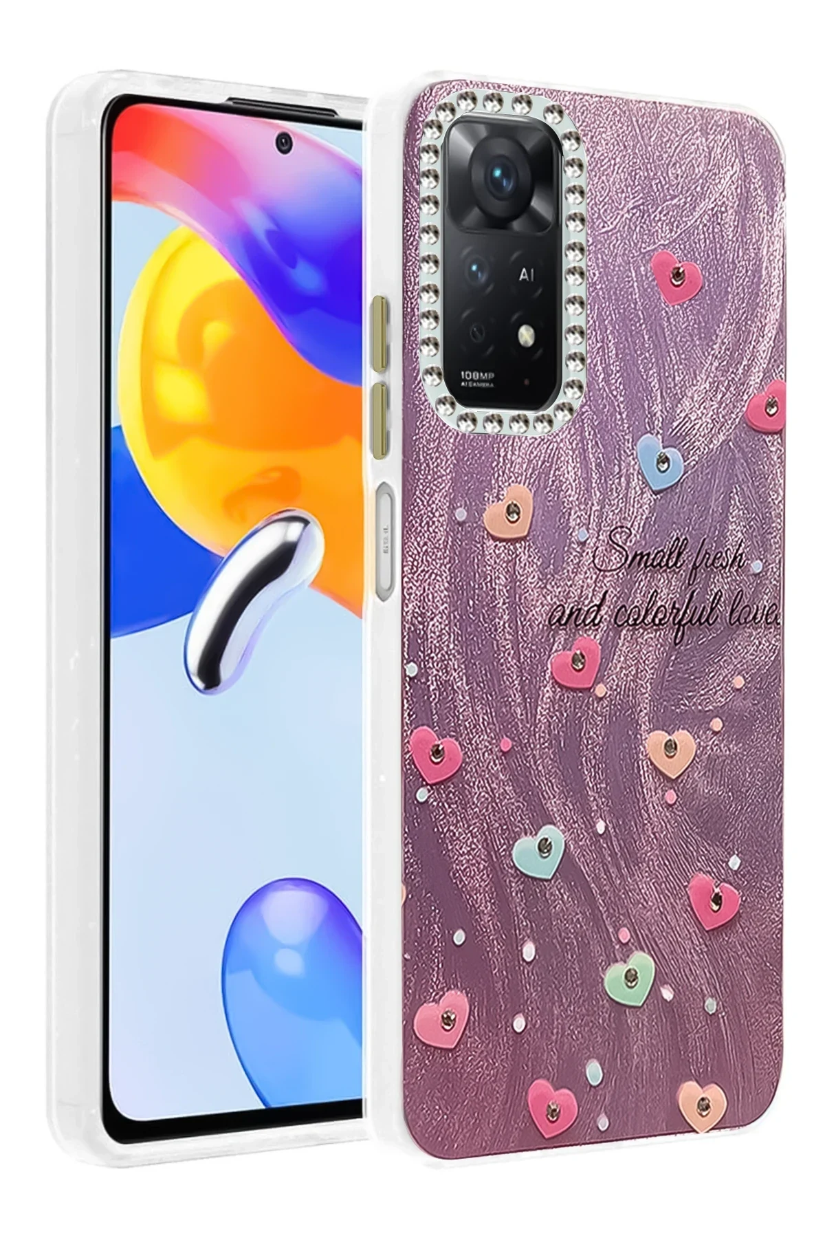 uryport Xiaomi Redmi Note 12 Pro 4G Kılıf Blade Aynalı Desenli Kapak - Desen 8