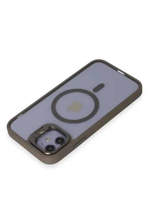 Joko Apple iPhone 11 Kılıf Roblox Lens Magsafe Standlı Kapak - Titan Gri