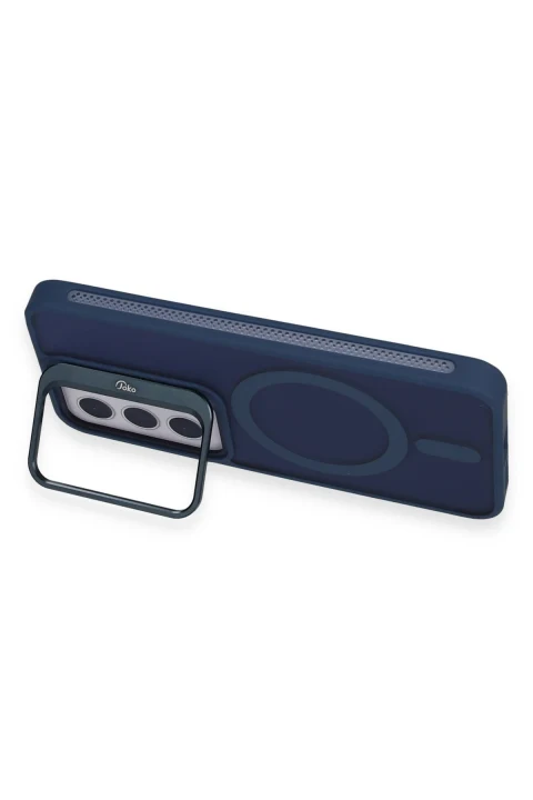 Joko Samsung Galaxy S24 Plus Flet Lens Magsafe Kapak - Lacivert