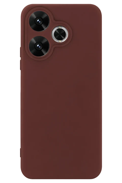 uryport Xiaomi Redmi 13 4G Kılıf First Silikon - Bordo