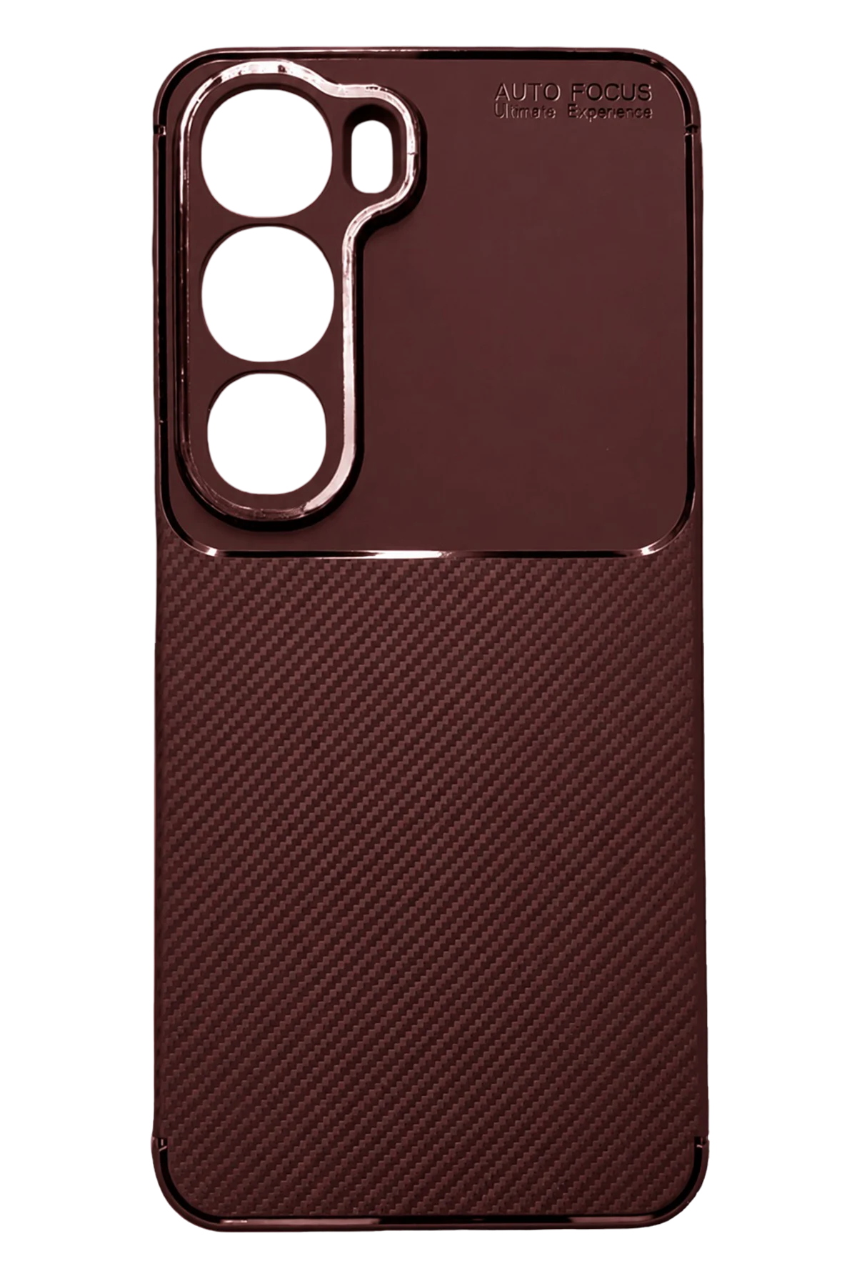 uryport Vivo Y31 5G Auto Focus Karbon Kapak - Bordo