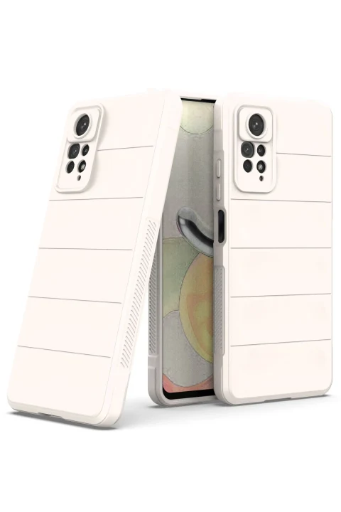 uryport Xiaomi Redmi Note 11 Pro Kılıf Optimum Silikon - Krem