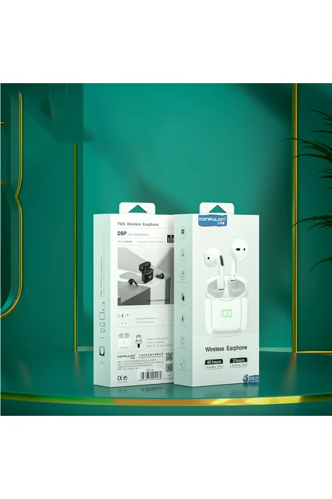 Konfulon BTS21 Kablosuz Airpods Kulaklık - Siyah