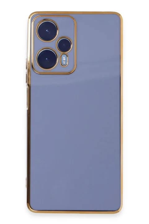 uryport Xiaomi Poco F5 Kılıf Volet Silikon - Mavi