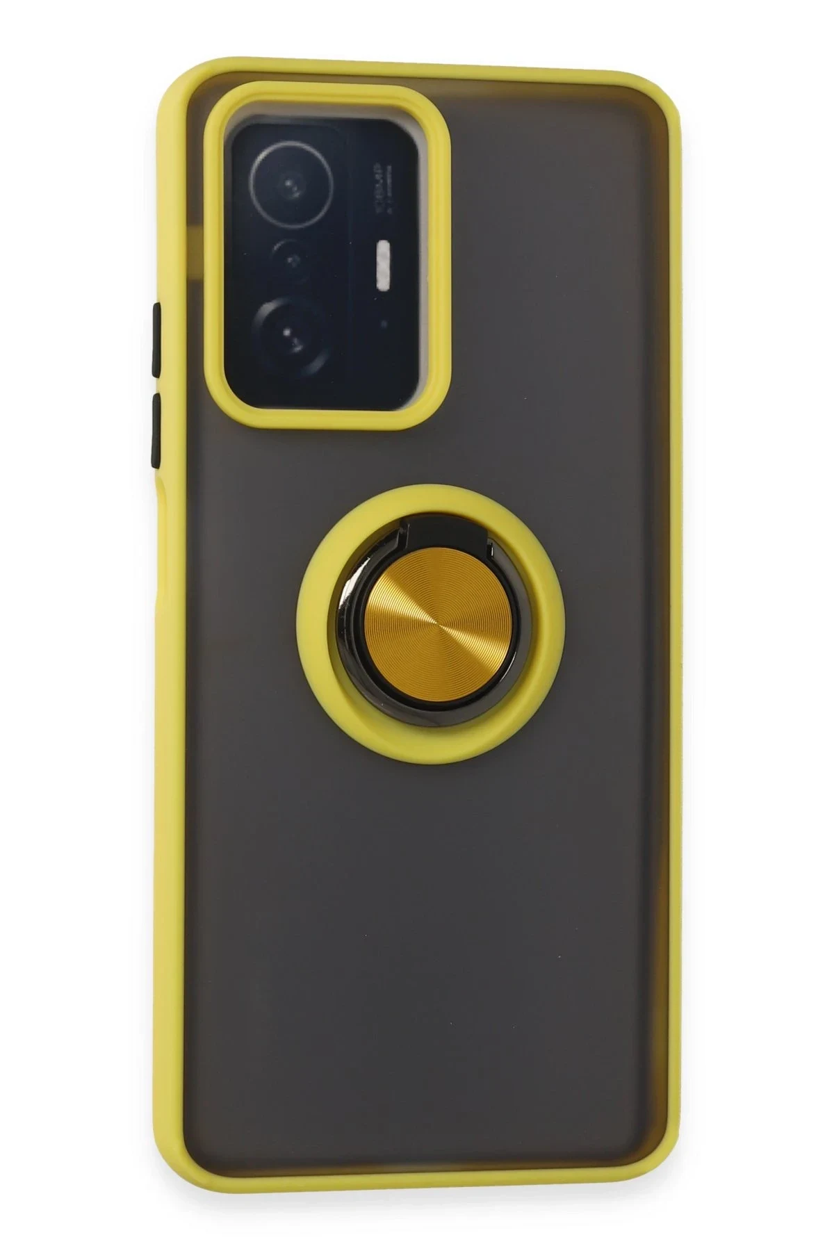 uryport Xiaomi Mi 11T Pro Kılıf Montreal Yüzüklü Silikon Kapak - Sarı