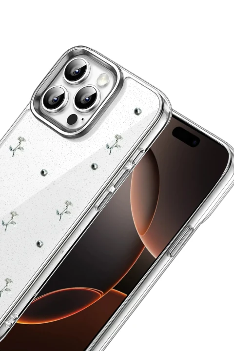uryport Apple iPhone 16 Pro Fiyonk Desenli Kapak - Desen 4
