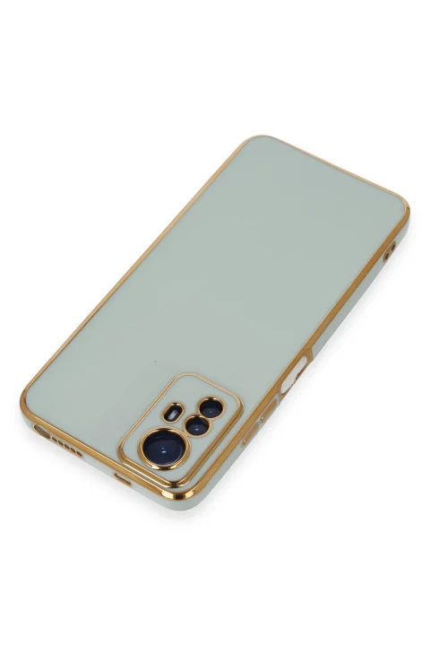 uryport Xiaomi Redmi Note 12S Kılıf Volet Silikon - Açık Yeşil