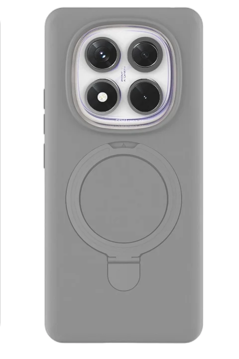 uryport Xiaomi Redmi Note 14 Pro 4G Regal Magsafe Standlı Kapak - Titan Gri