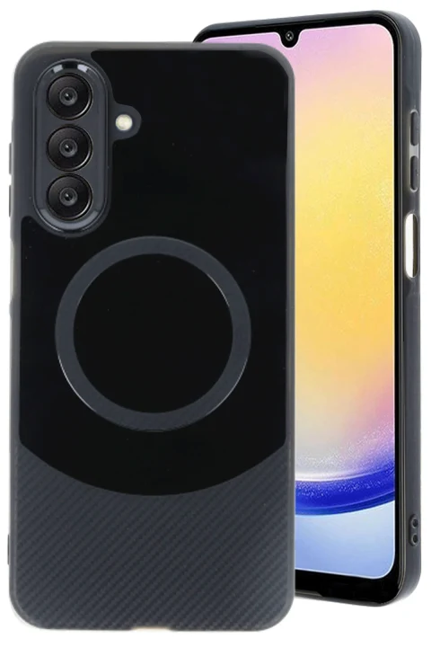 uryport Samsung A26 Kılıf Maya Karbon Kapak - Siyah
