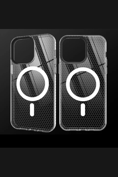 uryport Apple iPhone 14 Pro Max Kılıf Beta Magneticsafe Silikon - Şeffaf