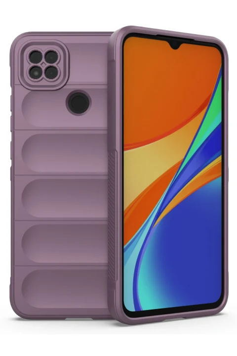 uryport Xiaomi Redmi 9C Kılıf Optimum Silikon - Mor