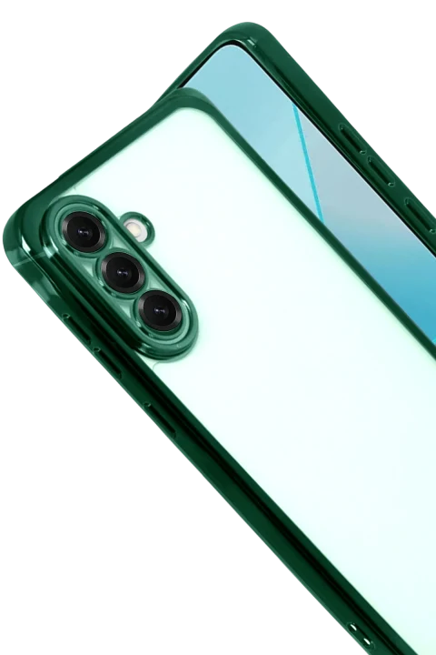 uryport Samsung Galaxy A17 5G Razer Lensli Silikon - Yeşil