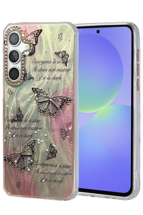 uryport Samsung Galaxy A36 Kılıf Blade Aynalı Desenli Kapak - Desen 6