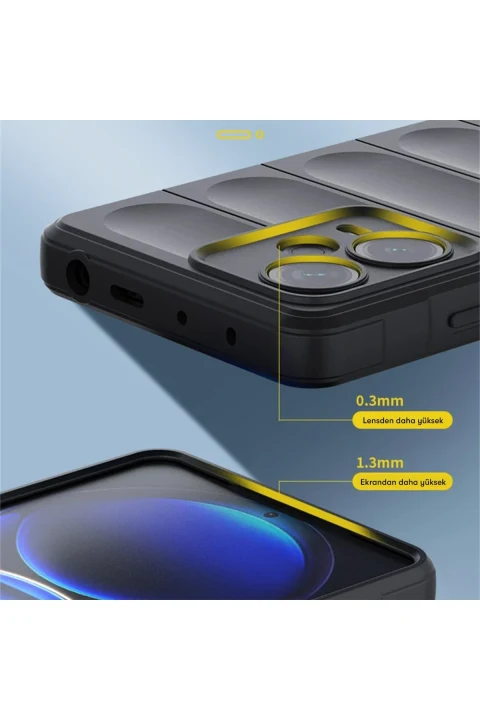 uryport Xiaomi Redmi Note 12 4G Kılıf Optimum Silikon - Lacivert