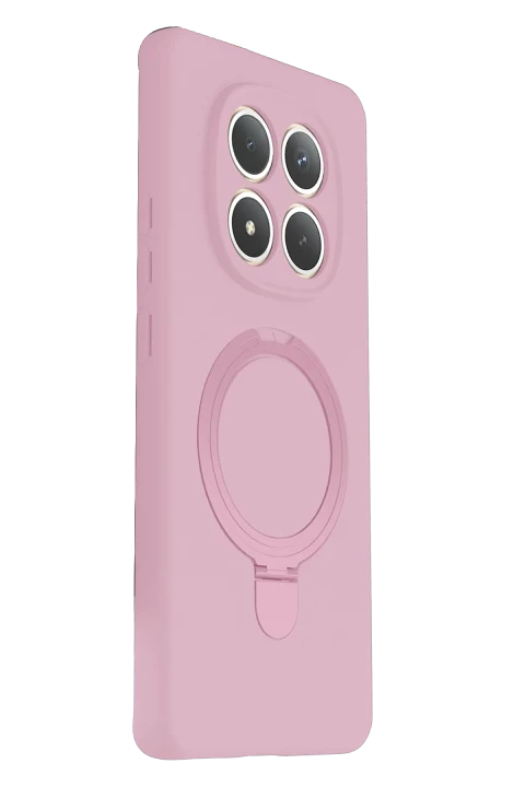 uryport Xiaomi Redmi Note 15 Pro 4G Regal Magsafe Standlı Kapak - Açık Pembe