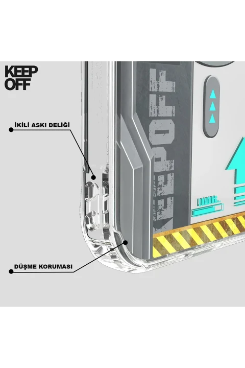 Keep Off Apple iPhone 15 Future Armor Magsafe Kapak - Advance Attack